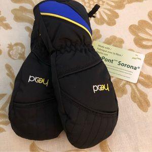 NWT Head Zipper Side Ski Mittens